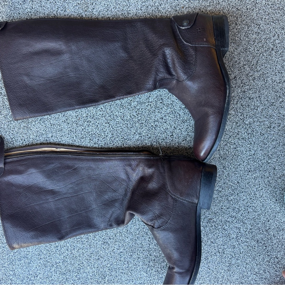 Frye Melissa Leather Riding Boots - Picture 5 of 10